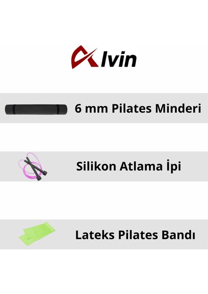 Fırsat Pilates Seti 6mm Pilates Minderi Atlama Ipi Lateks 120 Cm Pilates Bandı fiyatları