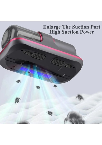 Kablosuz Mini Şarjlı Uv-C Işınlı Tüy ve Toz Temizleme El Süpürgesi fırsatları