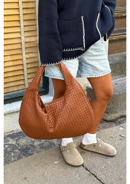 Kadın Retro Xl Camel Omuz Çantası modelleri