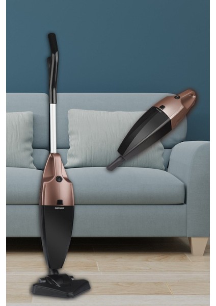 Güçlü 2 Lt Toz Hazneli 800 W Yıkanabilir Filtreli 2in1 Dik Elektrikli Süpürge