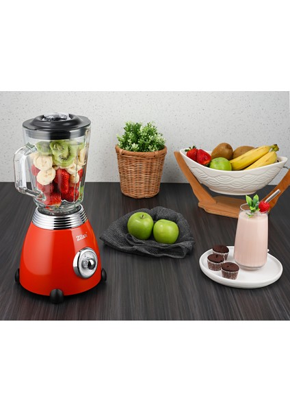 Kırmızı Retro Stand Blender, 1,5 L, 500 W, Şık ve Fonksiyonel Tasarım modelleri