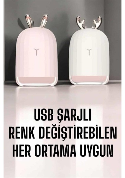 Msa-Shop Hava Nemlendirici Aromaterapi Hava Temizleyici Renk Değiştirebilen