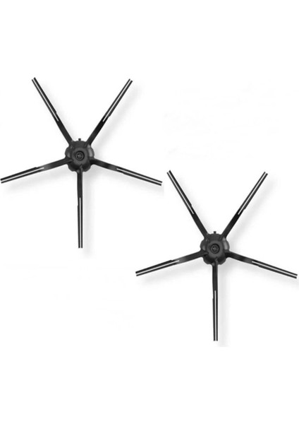 Siyah Yan Fırça 2’li Set, Uyumlu ve Kaliteli Temizlik Aracı