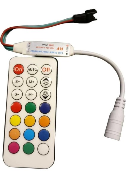 366 Modlu LED Renk Denetleyici ,3pın WS2811 WS2812B Için LED Denetleyici-Led Kumandası