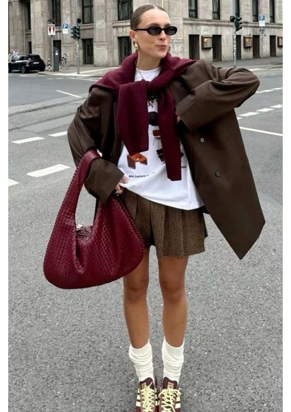 Kadın Retro Xl Cherry Omuz Çantası