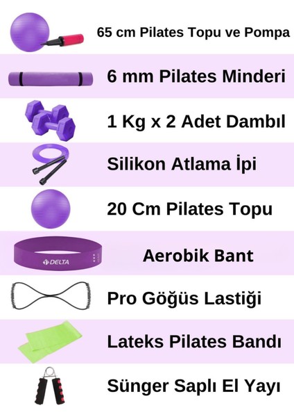 Kapsamlı Pilates Seti Tüm Ihtiyaçlarınız Tek Sette!