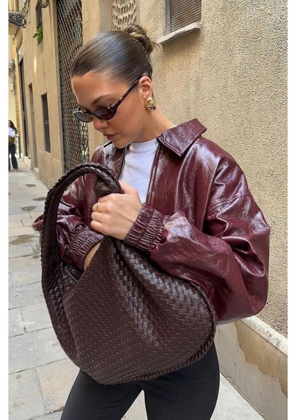 Kadın Retro Xl Acı Kahve Omuz Çantası fırsatları