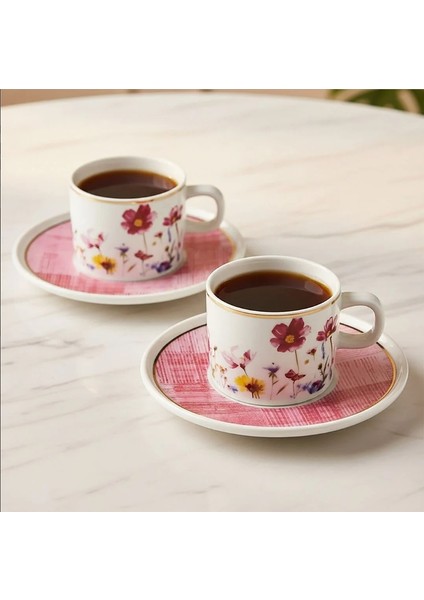 Mental 4 Parça Çay Fincan Takımı 67092 Pembe fiyatları