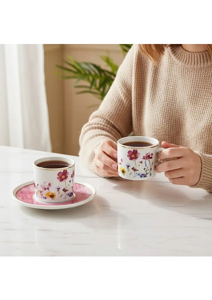 Mental 4 Parça Çay Fincan Takımı 67092 Pembe modelleri
