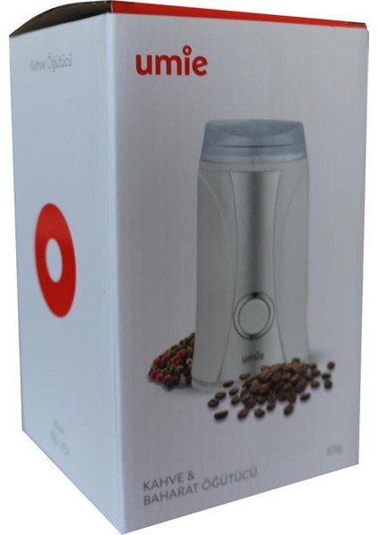 Beyaz 160W Öğütücü, 65G Kapasiteli, Kahve ve Baharatlar Için Ideal Kullanım