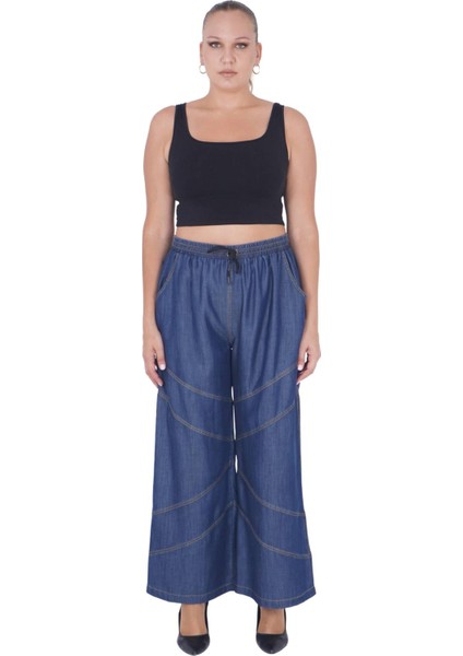 Kadın Büyük Beden İnce Kot Alt Üst İkili Takım