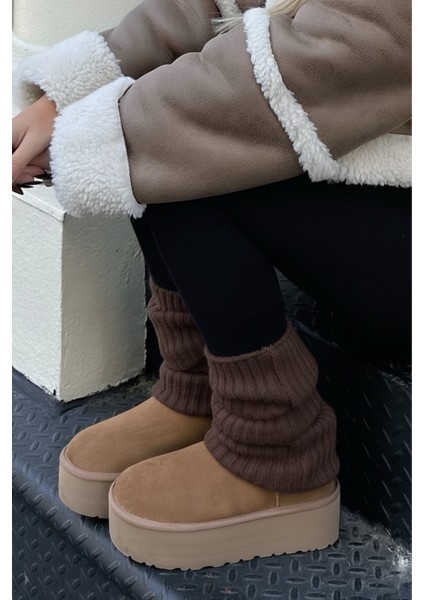 Acı Kahve %100 Akrilik Üst Kalite Triko Örgü Çorap Tozluk fırsatları