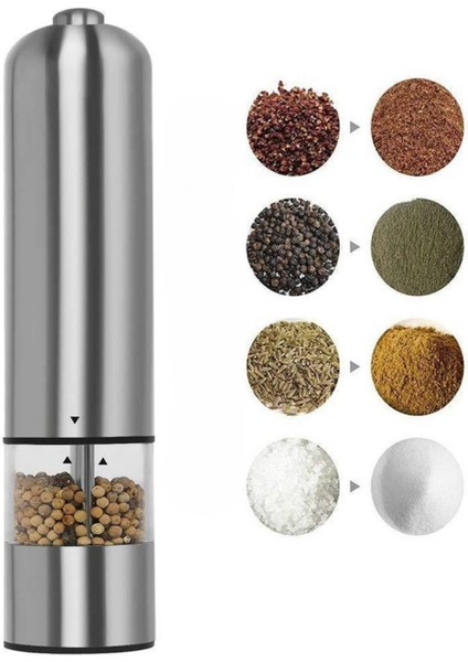 Msa-Shop Işıklı Otomatik Tuz ve Karabiber Öğütücü Baharat Öğütücü fırsatları