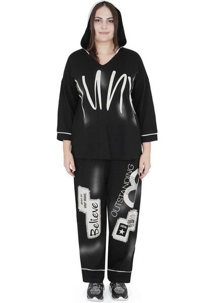 Kadın Büyük Beden Pamuk Alt Üst Uzun Kollu İkili Takım indirimleri