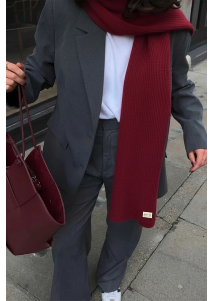 Cherry Triko Örgü Atkı Şal Omuz Şalı fırsatları