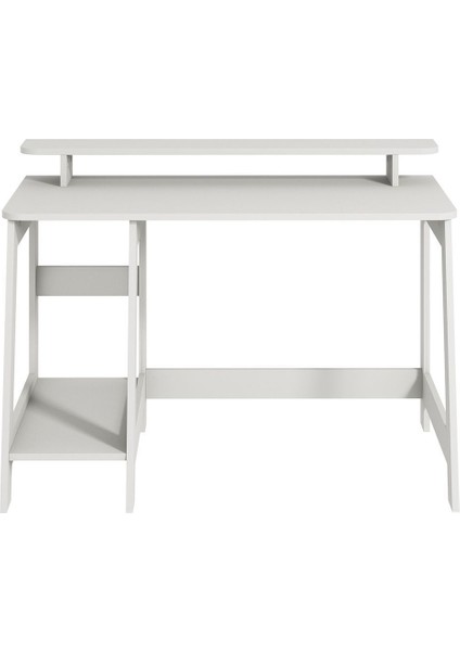Country Ergonomik Çalışma Masası, Modern Bilgisayar Masası - Beyaz