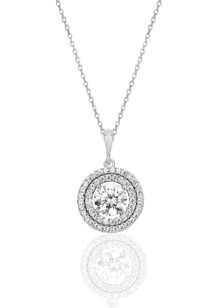 Gümüş Rodyumlu Zirkon Taşlı Pırlanta Montürlü Yuvarlak Üçlü Set SGTL12084RODAJ fiyatları