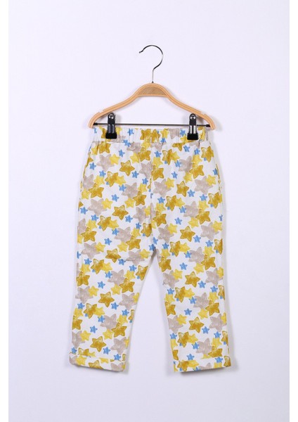 Kız Çocuk Sarı Desenli Pantolon (2-7yaş) indirimleri
