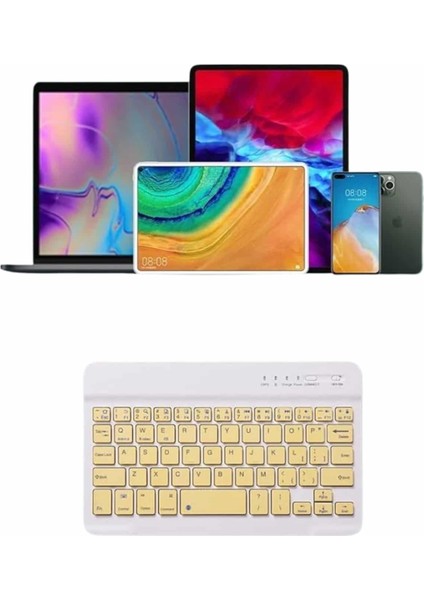 Msa-Shop Bluetooth Şarj Edilebilir Mini Q Klavye Kablosuz Taşınabilir indirimleri