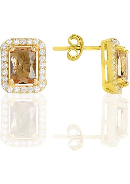 Gümüş Altın Yaldızlı, Renk Değiştiren Zultanit Taşlı Baget Kesim Üçlü Set SGTL11527ZLT fırsatları