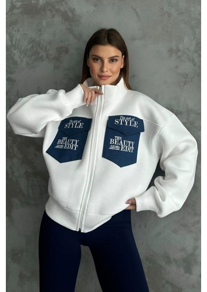 Çift Cepli Üç Iplik Sweatshirt modelleri