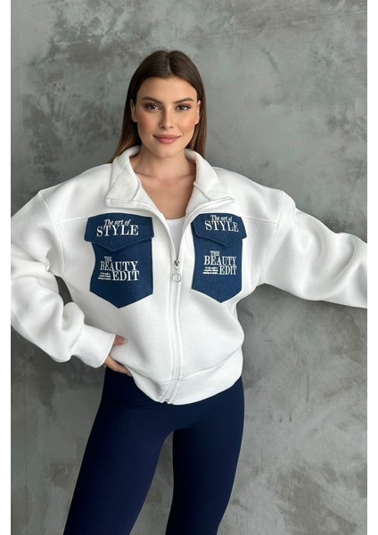 Çift Cepli Üç Iplik Sweatshirt indirimleri