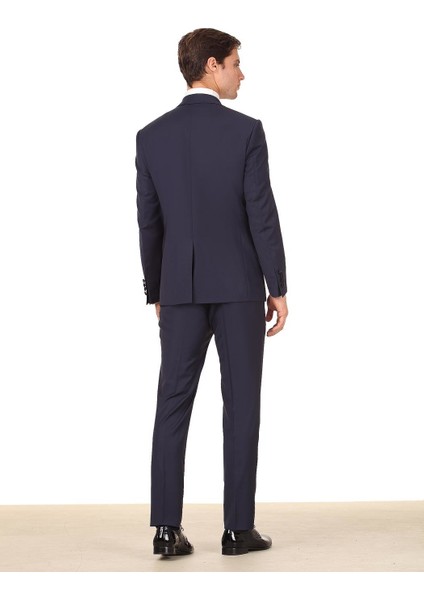 Saks Düz Slim Fit Kelebek Yaka Dokuma Smokin Takım Elbise fırsatları