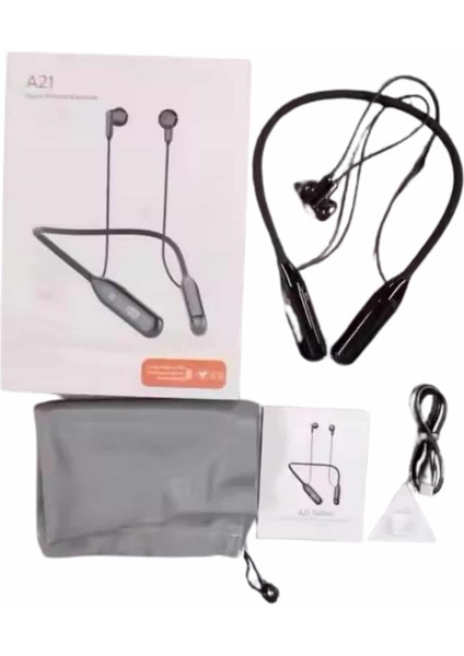 Msa-Shop Boyun Bantlı Kablolu Yüksek Ses Kaliteli Bluetooth Kulaklık Uzun Pil Ömrü 100 Saat Sarj indirimleri