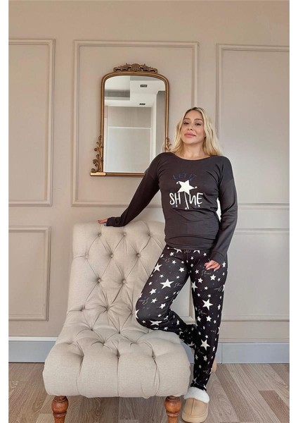 Shine Desenli Termal Kadın Pijama Takımı indirimleri