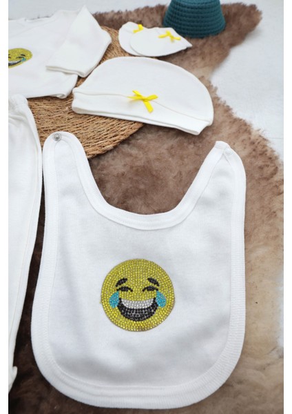 Sema Baby 5 Parça Gülen Surat Hastane Çıkışı Zıbın Seti 0-3 Ay fırsatları