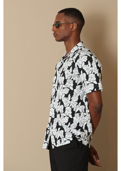 Nıce Erkek Smart Gömlek Resort Fıt Siyah