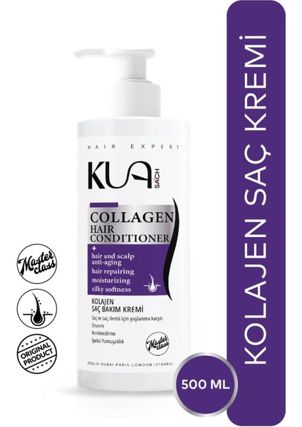 Kolajen Saç Bakım Kremi Ipeksi Yumuşaklık ve Onarıcı Etki 500ml