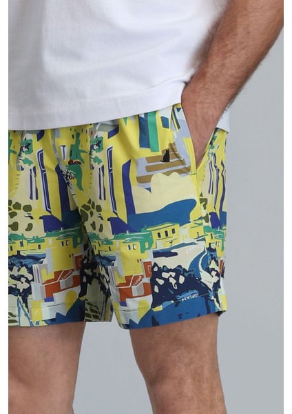 Vıev Erkek Deniz Şortu Sarı