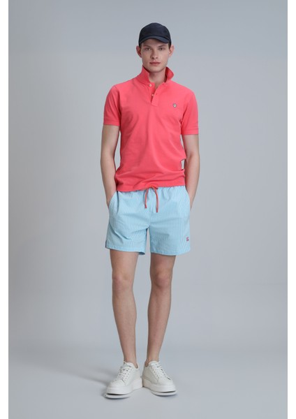 Strıped Erkek Deniz Şortu Mavi