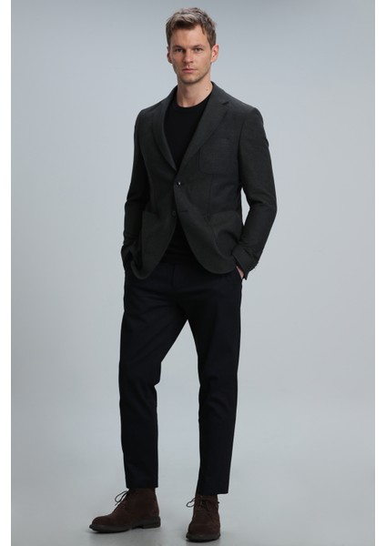 Greg Spor Erkek Blazer Ceket Slim Fit Yeşil