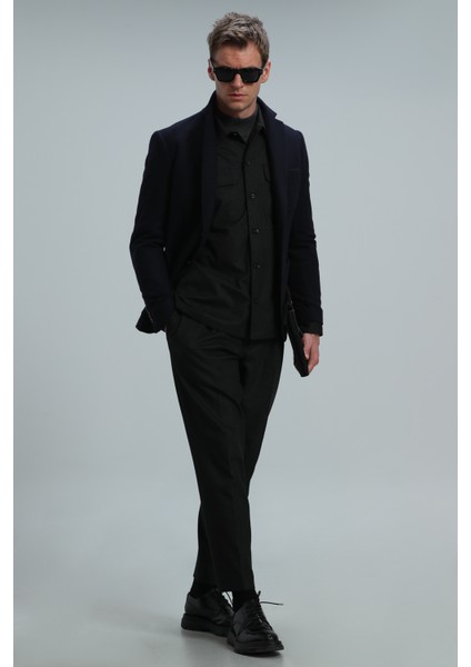 Haly Spor Erkek Blazer Ceket Slim Fit Lacivert