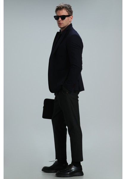 Haly Spor Erkek Blazer Ceket Slim Fit Lacivert