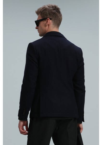 Haly Spor Erkek Blazer Ceket Slim Fit Lacivert