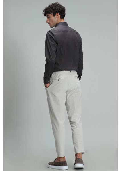 Austın Erkek Basic Gömlek Slim Fit Siyah