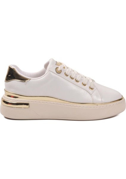 Ayakmod Lady 028 Z Altın Detaylı Beyaz Kadın Sneaker fiyatları