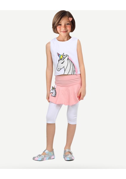 Unicorn Tayt+ T-Shirt Kız Çocuk Takım