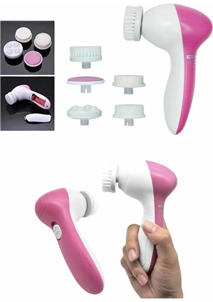 Msa-Shop 5 Başlıklı Titreşimli Cilt Temizleme Seti Canlandırıcı ve Onarıcı fırsatları