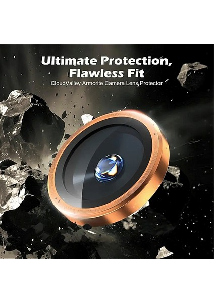 iPhone 17 Pro Max ve 17 Pro Uyumlu Kolay Uygulama Aparatlı Yüksek Kalite Safir Kamera Lens Koruyucu