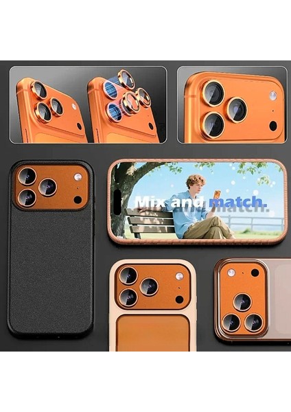 iPhone 17 Pro Max ve 17 Pro Uyumlu Kolay Uygulama Aparatlı Yüksek Kalite Safir Kamera Lens Koruyucu