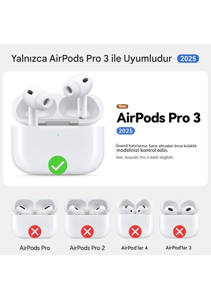 Apple Airpods Pro 3. (2025) Nesil ile Uyumlu Figürlü Kılıf+Kanca indirimleri