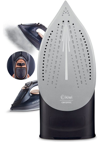 Kısı 6344 Seramik Tabanlı Güçlü Buharlı Ütü, Mavi Renkli Yüksek Performanslı Cihaz fırsatları