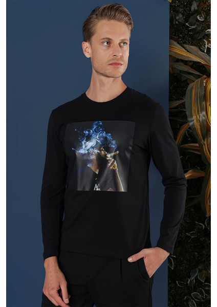 Ts 861 Siyah Spor T-Shirt