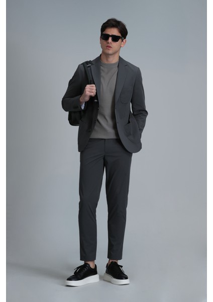 Mex Spor Erkek Blazer Ceket Slim Fit Siyah