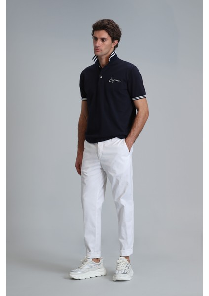 Tom Smart Erkek Chino Pantolon Slim Fit Lacivert