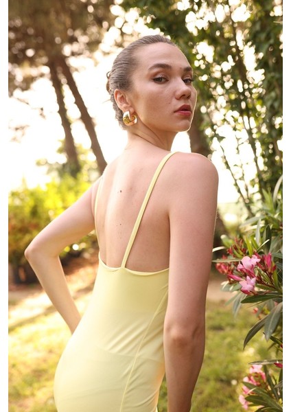 Mare Askılı Gül Detaylı Elbise indirimleri